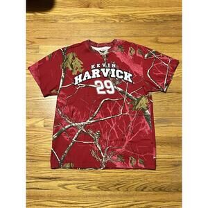 NASCAR Kevin Harvick 29 Realtree Red Camo T-shirt All Over Print Mens L